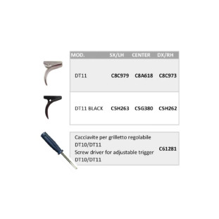 Gatilho para Espingarda DT11 - Canhoto