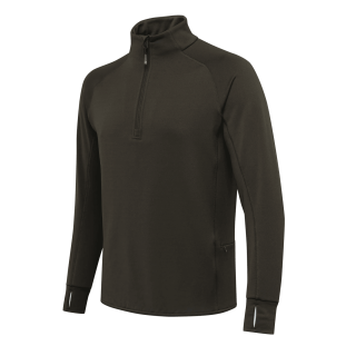 Blusa Beretta Masculina Stretch Tech Half Zip Verde