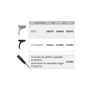 Gatilho para Espingarda DT11 - Canhoto