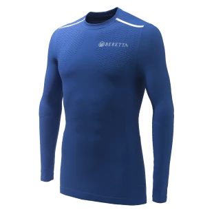 Camiseta Térmica Beretta Seamless Flash Manga Longa Azul