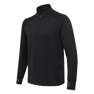 Blusa Beretta Masculina Stretch Tech Half Zip Preto