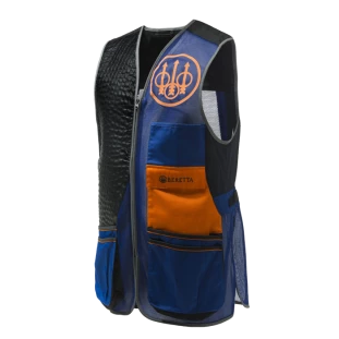 Colete Beretta Sporting EVO Azul, Preto e Laranja